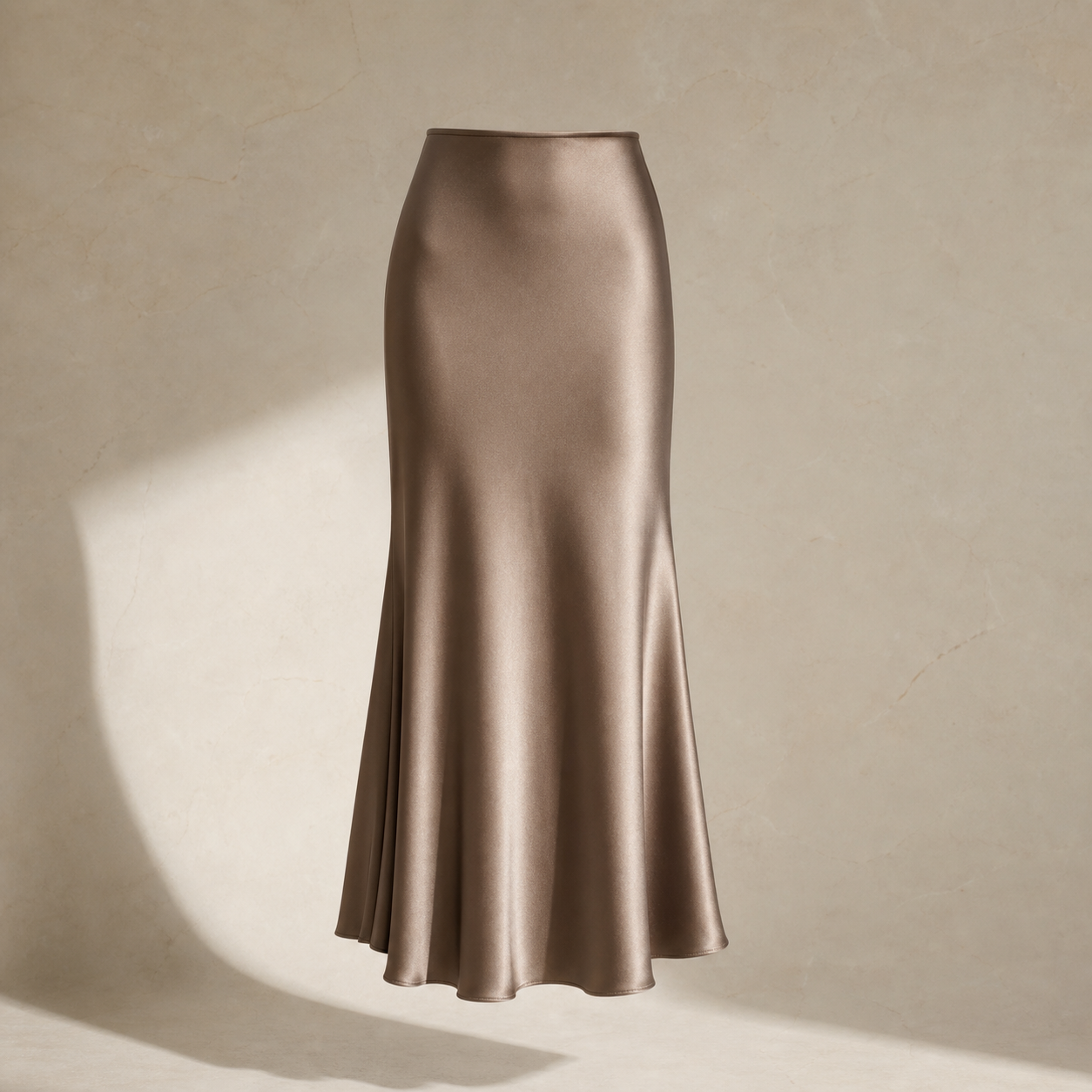 26SS FLUID SATIN SKIRT